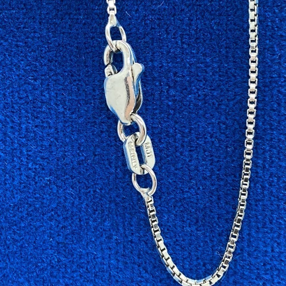 💛 925 Box Link Chain Necklace - Picture 3 of 4
